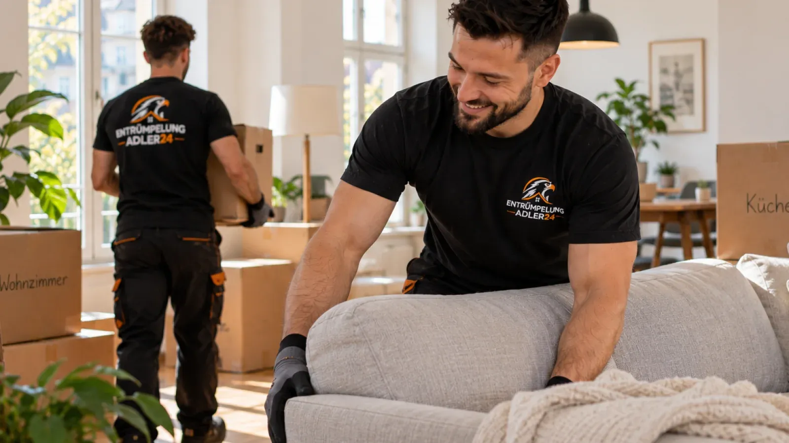 Entrümpelung in Berlin-Mahlsdorf: Team von Adler24 bei der Arbeit